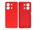 BAOHU Hoesje Geschikt voor de Xiaomi Redmi Note 13 5G - Fashion Backcover Hoesje - Colorful Telefoonhoesje - Rood