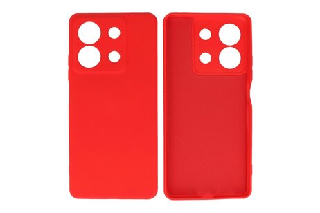 BAOHU Hoesje Geschikt voor de Xiaomi Redmi Note 13 5G - Fashion Backcover Hoesje - Colorful Telefoonhoesje - Rood