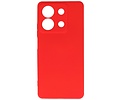 BAOHU Hoesje Geschikt voor de Xiaomi Redmi Note 13 5G - Fashion Backcover Hoesje - Colorful Telefoonhoesje - Rood