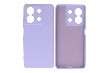 BAOHU Hoesje Geschikt voor de Xiaomi Redmi Note 13 5G - Fashion Backcover Hoesje - Colorful Telefoonhoesje - Paars