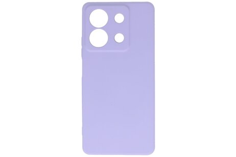 BAOHU Hoesje Geschikt voor de Xiaomi Redmi Note 13 5G - Fashion Backcover Hoesje - Colorful Telefoonhoesje - Paars
