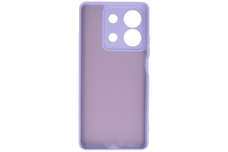 Hoesje Geschikt voor de Xiaomi Redmi Note 13 5G - Fashion Backcover Hoesje - Colorful Telefoonhoesje - Paars