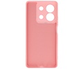 BAOHU Hoesje Geschikt voor de Xiaomi Redmi Note 13 5G - Fashion Backcover Hoesje - Colorful Telefoonhoesje - Roze