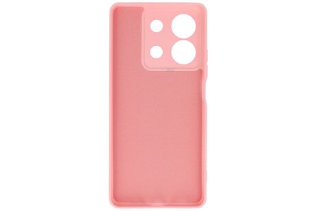 BAOHU Hoesje Geschikt voor de Xiaomi Redmi Note 13 5G - Fashion Backcover Hoesje - Colorful Telefoonhoesje - Roze