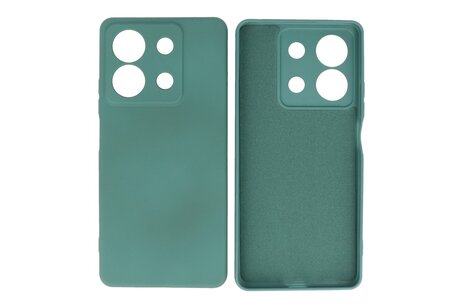 BAOHU Hoesje Geschikt voor de Xiaomi Redmi Note 13 5G - Fashion Backcover Hoesje - Colorful Telefoonhoesje - Donker Groen