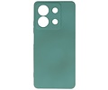 BAOHU Hoesje Geschikt voor de Xiaomi Redmi Note 13 5G - Fashion Backcover Hoesje - Colorful Telefoonhoesje - Donker Groen