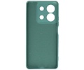 BAOHU Hoesje Geschikt voor de Xiaomi Redmi Note 13 5G - Fashion Backcover Hoesje - Colorful Telefoonhoesje - Donker Groen