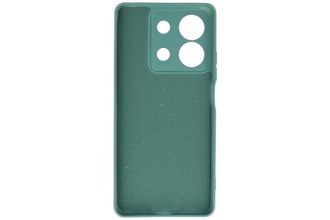BAOHU Hoesje Geschikt voor de Xiaomi Redmi Note 13 5G - Fashion Backcover Hoesje - Colorful Telefoonhoesje - Donker Groen