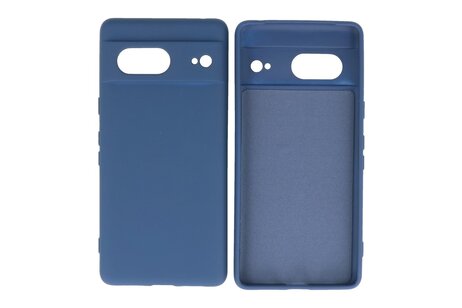 BAOHU Hoesje Geschikt voor de Google Pixel 7 - Fashion Backcover Hoesje - Colorful Telefoonhoesje - Navy