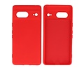 BAOHU Hoesje Geschikt voor de Google Pixel 7 - Fashion Backcover Hoesje - Colorful Telefoonhoesje - Rood