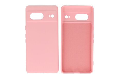 BAOHU Hoesje Geschikt voor de Google Pixel 7 - Fashion Backcover Hoesje - Colorful Telefoonhoesje - Roze