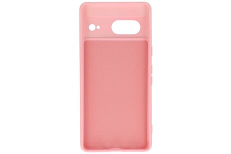 BAOHU Hoesje Geschikt voor de Google Pixel 7 - Fashion Backcover Hoesje - Colorful Telefoonhoesje - Roze