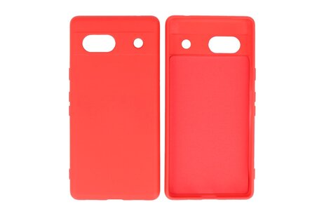 BAOHU Hoesje Geschikt voor de Google Pixel 7A - Fashion Backcover Hoesje - Colorful Telefoonhoesje - Rood