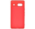 BAOHU Hoesje Geschikt voor de Google Pixel 7A - Fashion Backcover Hoesje - Colorful Telefoonhoesje - Rood