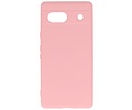 BAOHU Hoesje Geschikt voor de Google Pixel 7A - Fashion Backcover Hoesje - Colorful Telefoonhoesje - Roze