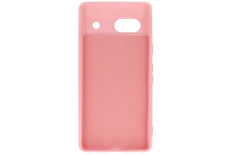BAOHU Hoesje Geschikt voor de Google Pixel 7A - Fashion Backcover Hoesje - Colorful Telefoonhoesje - Roze