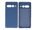 BAOHU Hoesje Geschikt voor de Google Pixel 7 Pro - Fashion Backcover Hoesje - Colorful Telefoonhoesje - Navy