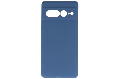 BAOHU Hoesje Geschikt voor de Google Pixel 7 Pro - Fashion Backcover Hoesje - Colorful Telefoonhoesje - Navy