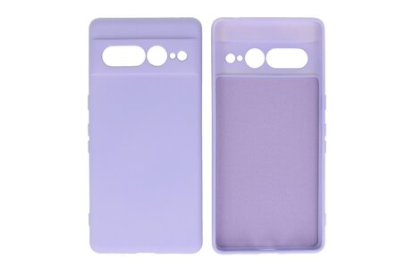 BAOHU Hoesje Geschikt voor de Google Pixel 7 Pro - Fashion Backcover Hoesje - Colorful Telefoonhoesje - Paars