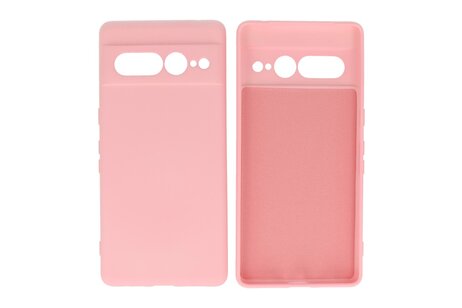 BAOHU Hoesje Geschikt voor de Google Pixel 7 Pro - Fashion Backcover Hoesje - Colorful Telefoonhoesje - Roze
