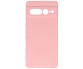 BAOHU Hoesje Geschikt voor de Google Pixel 7 Pro - Fashion Backcover Hoesje - Colorful Telefoonhoesje - Roze