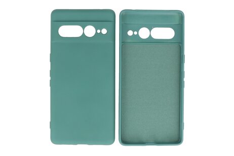 BAOHU Hoesje Geschikt voor de Google Pixel 7 Pro - Fashion Backcover Hoesje - Colorful Telefoonhoesje - Donker Groen