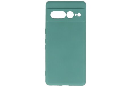 BAOHU Hoesje Geschikt voor de Google Pixel 7 Pro - Fashion Backcover Hoesje - Colorful Telefoonhoesje - Donker Groen