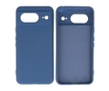 BAOHU Hoesje Geschikt voor de Google Pixel 8 - Fashion Backcover Hoesje - Colorful Telefoonhoesje - Navy