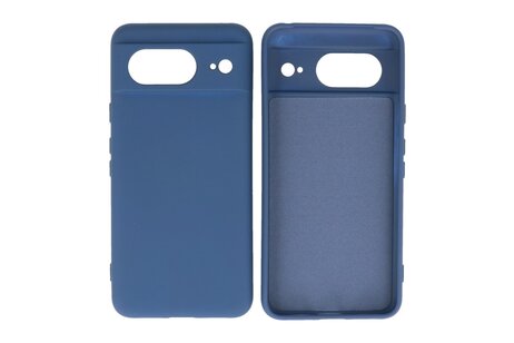 BAOHU Hoesje Geschikt voor de Google Pixel 8 - Fashion Backcover Hoesje - Colorful Telefoonhoesje - Navy