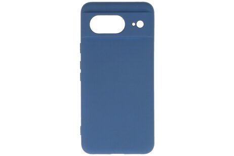 BAOHU Hoesje Geschikt voor de Google Pixel 8 - Fashion Backcover Hoesje - Colorful Telefoonhoesje - Navy