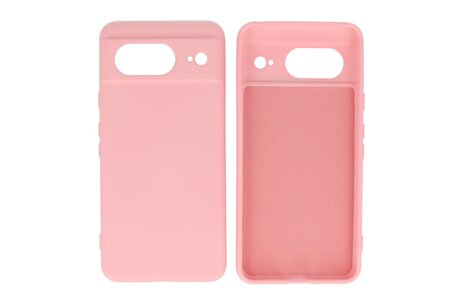 BAOHU Hoesje Geschikt voor de Google Pixel 8 - Fashion Backcover Hoesje - Colorful Telefoonhoesje - Roze