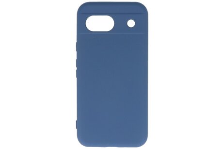 BAOHU Hoesje Geschikt voor de Google Pixel 8A - Fashion Backcover Hoesje - Colorful Telefoonhoesje - Navy