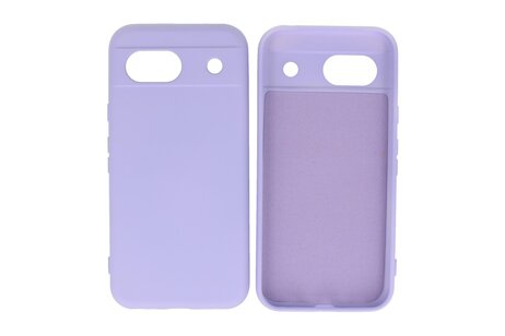 BAOHU Hoesje Geschikt voor de Google Pixel 8A - Fashion Backcover Hoesje - Colorful Telefoonhoesje - Paars