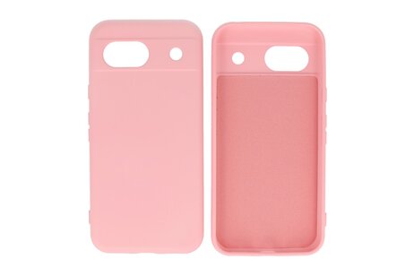BAOHU Hoesje Geschikt voor de Google Pixel 8A - Fashion Backcover Hoesje - Colorful Telefoonhoesje - Roze