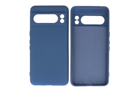 BAOHU Hoesje Geschikt voor de Google Pixel 8 Pro - Fashion Backcover Hoesje - Colorful Telefoonhoesje - Navy
