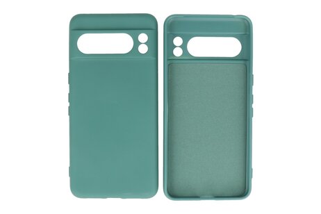 BAOHU Hoesje Geschikt voor de Google Pixel 8 Pro - Fashion Backcover Hoesje - Colorful Telefoonhoesje - Donker Groen