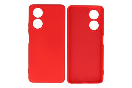BAOHU Hoesje Geschikt voor de OPPO A58 4G - Fashion Backcover Hoesje - Colorful Telefoonhoesje - Rood