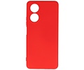 BAOHU Hoesje Geschikt voor de OPPO A58 4G - Fashion Backcover Hoesje - Colorful Telefoonhoesje - Rood