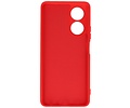 BAOHU Hoesje Geschikt voor de OPPO A58 4G - Fashion Backcover Hoesje - Colorful Telefoonhoesje - Rood