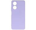 BAOHU Hoesje Geschikt voor de OPPO A58 4G - Fashion Backcover Hoesje - Colorful Telefoonhoesje - Paars