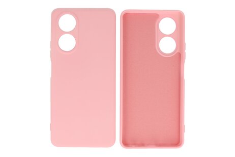 BAOHU Hoesje Geschikt voor de OPPO A58 4G - Fashion Backcover Hoesje - Colorful Telefoonhoesje - Roze