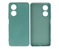 BAOHU Hoesje Geschikt voor de OPPO A58 4G - Fashion Backcover Hoesje - Colorful Telefoonhoesje - Donker Groen