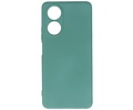 BAOHU Hoesje Geschikt voor de OPPO A58 4G - Fashion Backcover Hoesje - Colorful Telefoonhoesje - Donker Groen