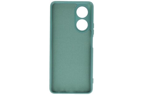 BAOHU Hoesje Geschikt voor de OPPO A58 4G - Fashion Backcover Hoesje - Colorful Telefoonhoesje - Donker Groen