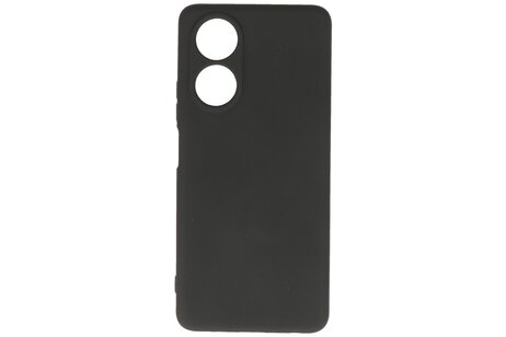 BAOHU Hoesje Geschikt voor de OPPO A78 4G - Fashion Backcover Hoesje - Colorful Telefoonhoesje - Zwart