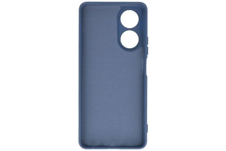 BAOHU Hoesje Geschikt voor de OPPO A78 4G - Fashion Backcover Hoesje - Colorful Telefoonhoesje - Navy