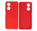 BAOHU Hoesje Geschikt voor de OPPO A78 4G - Fashion Backcover Hoesje - Colorful Telefoonhoesje - Rood