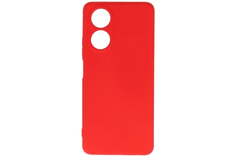 BAOHU Hoesje Geschikt voor de OPPO A78 4G - Fashion Backcover Hoesje - Colorful Telefoonhoesje - Rood