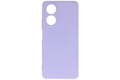 BAOHU Hoesje Geschikt voor de OPPO A78 4G - Fashion Backcover Hoesje - Colorful Telefoonhoesje - Paars