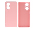 Hoesje Geschikt voor de OPPO A78 4G - Fashion Backcover Hoesje - Colorful Telefoonhoesje - Roze